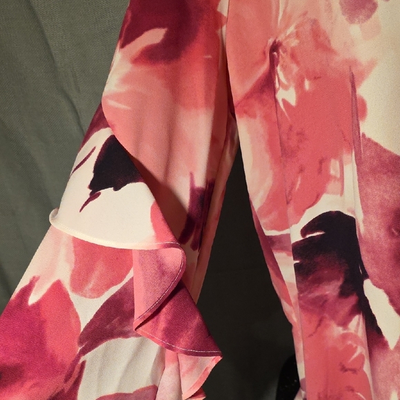 Alfani White Cream Ruffled Blouse - Picture 2 of 5